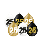 25 Jaar Ballonnen 6st